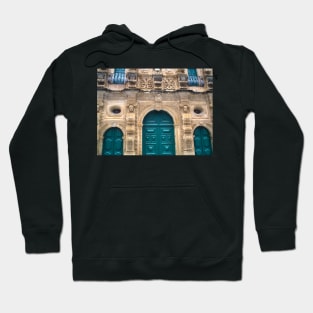 Baroque church with carved stone facade Hoodie